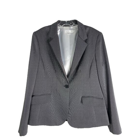 garfield & marks Jackets & Blazers - Garfield & Marks black white dot preppy office button academia blazer jacket 16